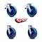 Service Caster 8 Inch Solid Polyurethane Caster Set with Roller Bearing 2 Total Lock Brake SCC SCC-TTL30S820-SPUR-2-S-2 - alternate 5